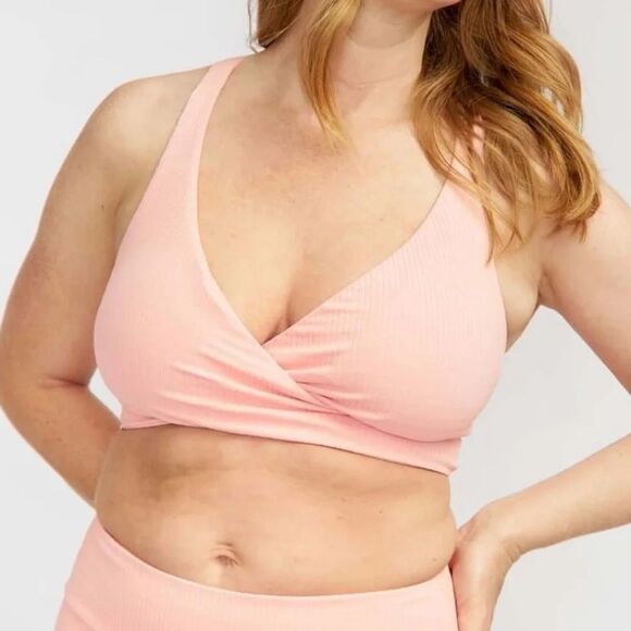 June Loop Kristie Swim Top Fuchsia Pink Size XS Nursing Friendly Swim Separates - Picture 3 of 9